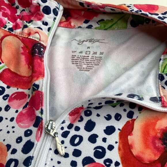 GOTTEX M Unisex Mesh Sleeve Zip Up Athletic Top - Picture 7 of 10